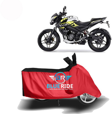 BLOERIDE Two Wheeler Cover for Bajaj(Pulsar 160 NS DTS-i, Red, Black)