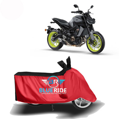 BLUERDE Two Wheeler Cover for Yamaha(MT-09, Red, Black)