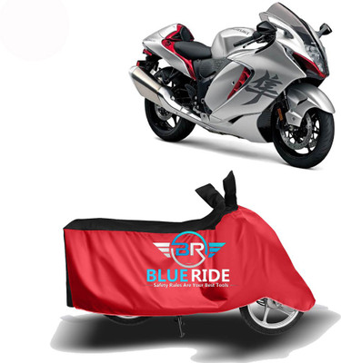 BLUERDE Two Wheeler Cover for Suzuki(Hayabusa, Red, Black)