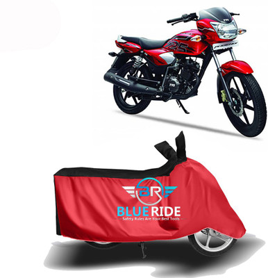 BLOERIDE Two Wheeler Cover for TVS(Phoenix, Red, Black)