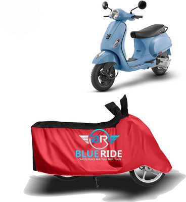 BLOERIDE Two Wheeler Cover for Vespa(Vespa LX, Red, Black)