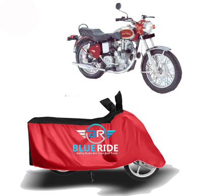 BLORIDE Two Wheeler Cover for Royal Enfield(Machismo 350, Red, Black)