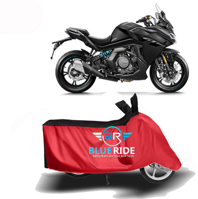 BLORIDE Two Wheeler Cover for CFMoto(650GT, Red, Black)