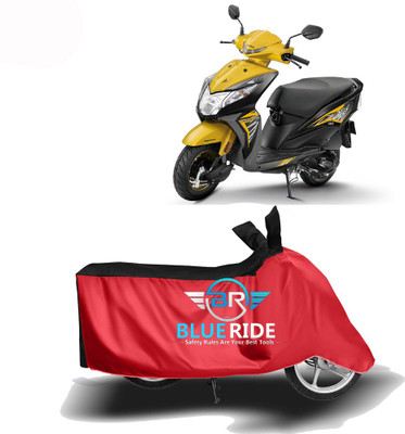 THE REAL ARV Waterproof Two Wheeler Cover for Honda(Dio, Red, Black)