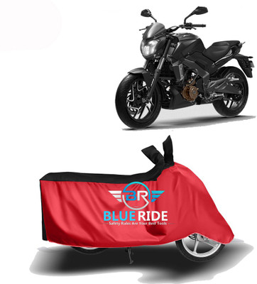BLOERIDE Two Wheeler Cover for Bajaj(Dominar, Red, Black)