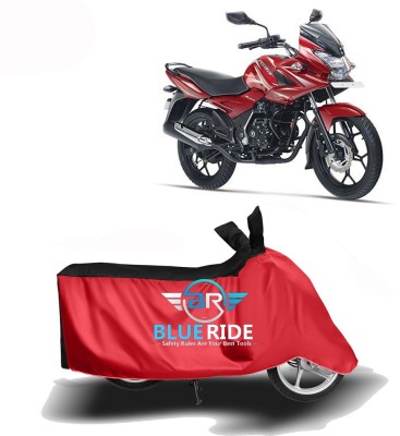 BLORIDE Two Wheeler Cover for Bajaj(Discover 125 DTS-i, Red, Black)