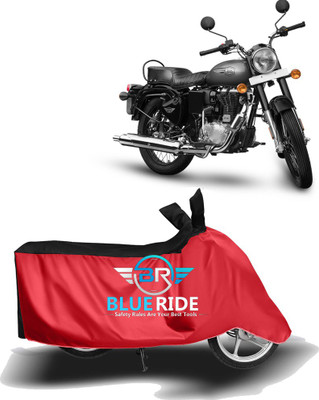 BLOERIDE Two Wheeler Cover for Royal Enfield(Bullet 350, Red, Black)