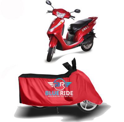 THE REAL ARV Waterproof Two Wheeler Cover for Lohia(Omastar, Red, Black)