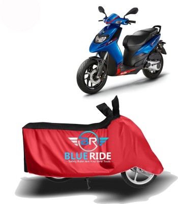 BLOERIDE Two Wheeler Cover for Aprilia(SR 125, Red, Black)