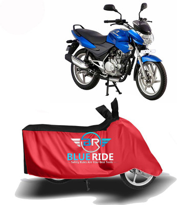 BLUERDE Two Wheeler Cover for Bajaj(DTS-i, Red, Black)