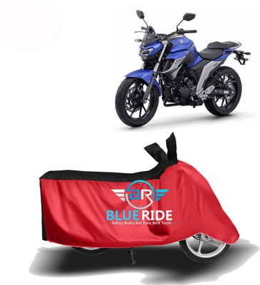 BLOERIDE Two Wheeler Cover for Yamaha(FZ, Red, Black)