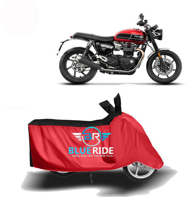 BLORIDE Two Wheeler Cover for Triumph(Twin, Red, Black)