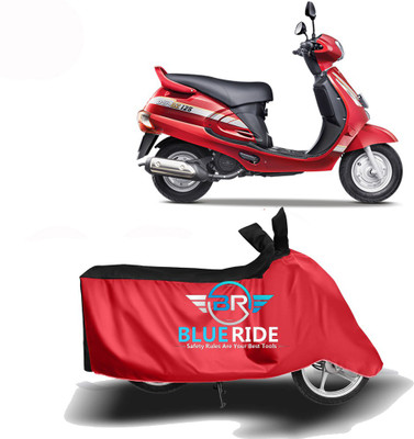 BLUERDE Two Wheeler Cover for Mahindra(Duro DZ, Red, Black)