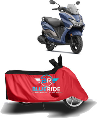BLOERIDE Two Wheeler Cover for Suzuki(Burgman Street 125, Red, Black)