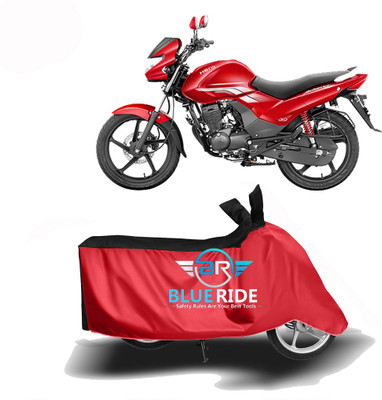 BLUERDE Two Wheeler Cover for Hero(Achiever, Red, Black)