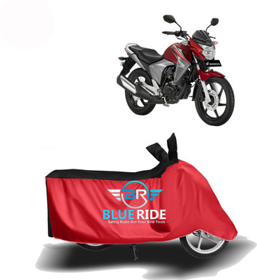 THE REAL ARV Waterproof Two Wheeler Cover for Honda(Unicorn Dazzler, Red, Black)