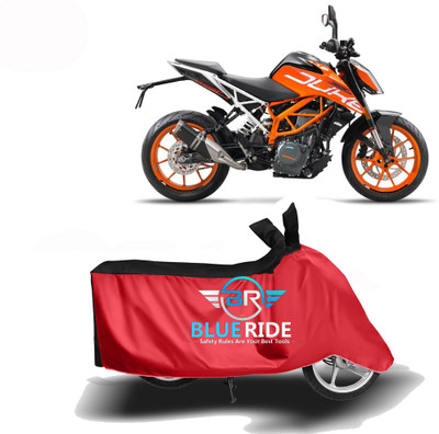 BLOERIDE Two Wheeler Cover for KTM(390 Duke, Red, Black)