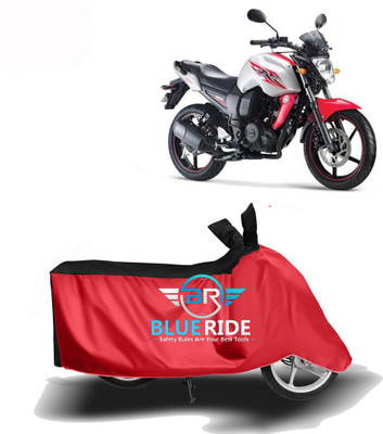 BLOERIDE Two Wheeler Cover for Yamaha(FZ-S, Red, Black)