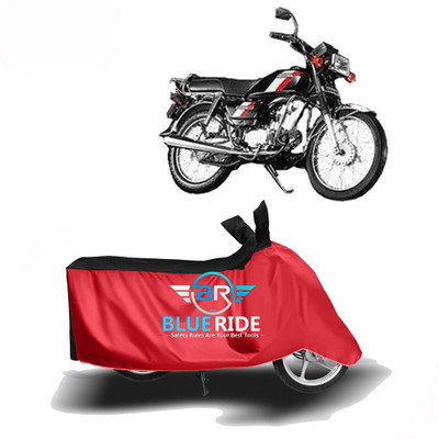 BLORIDE Two Wheeler Cover for Hero(CD 100 SS, Red, Black)