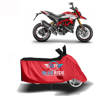 BLORIDE Two Wheeler Cover for Ducati(Hypermotard, Red, Black)