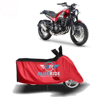 THE REAL ARV Waterproof Two Wheeler Cover for Benelli(Leoncino, Red, Black)