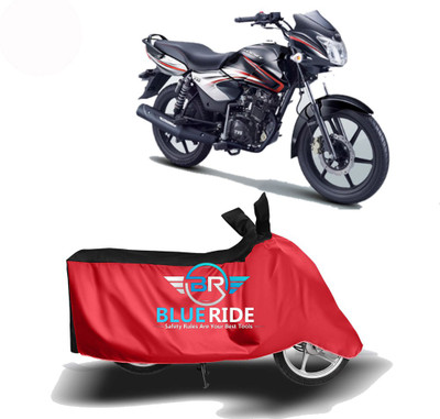 BLUERDE Two Wheeler Cover for TVS(Phoenix 125, Red, Black)