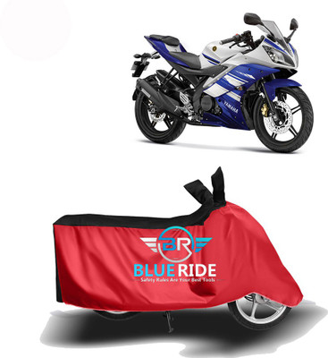 BLOERIDE Two Wheeler Cover for Yamaha(YZF R15 Ver 2.0, Red, Black)