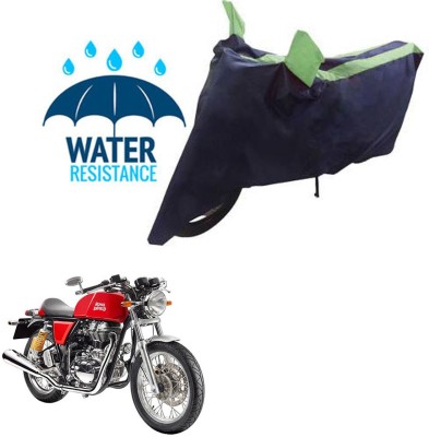 RONISH Waterproof Two Wheeler Cover for Royal Enfield(Continental GT, Black, Green)