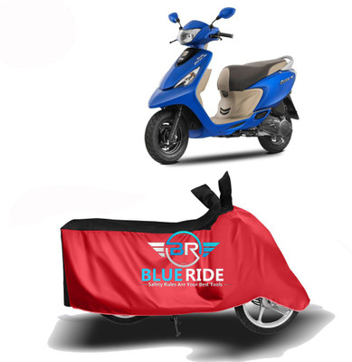 BLOERIDE Two Wheeler Cover for TVS(Zest, Red, Black)