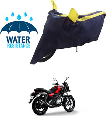 RONISH Waterproof Two Wheeler Cover for Bajaj(V15, Black, Yellow)