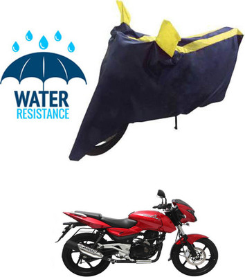 RONISH Waterproof Two Wheeler Cover for Bajaj(Pulsar 180 DTS-i, Black, Yellow)