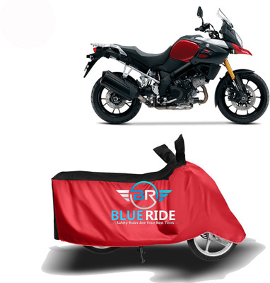 BLOERIDE Two Wheeler Cover for Suzuki(V-Strom 1000, Red, Black)