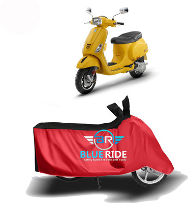 BLOERIDE Two Wheeler Cover for Vespa(Vespa SXL 150, Red, Black)
