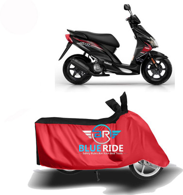 BLUERDE Two Wheeler Cover for Yamaha(Jog R, Red, Black)