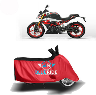 BLOERIDE Two Wheeler Cover for BMW(G 310 R, Red, Black)