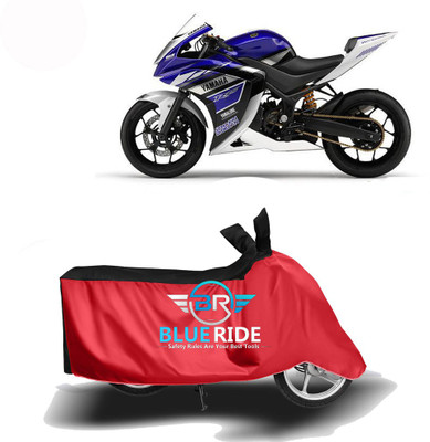 BLOERIDE Two Wheeler Cover for Yamaha(YZF R25, Red, Black)