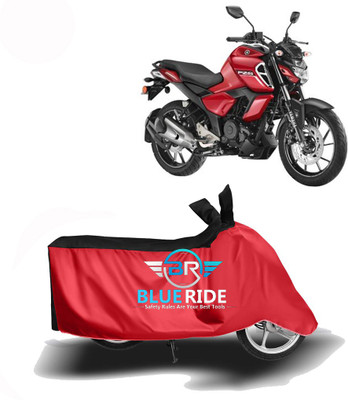 Mdstar Waterproof Two Wheeler Cover for Yamaha(FZ-S FI, Red, Black)