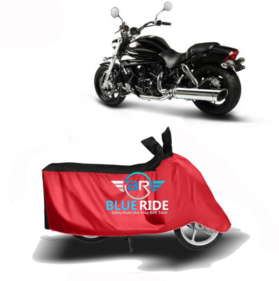 BLUERDE Two Wheeler Cover for Hyosung(Aquila 250, Red, Black)