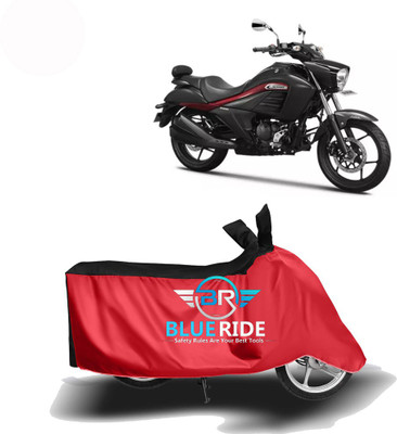BLOERIDE Two Wheeler Cover for Suzuki(Intruder, Red, Black)