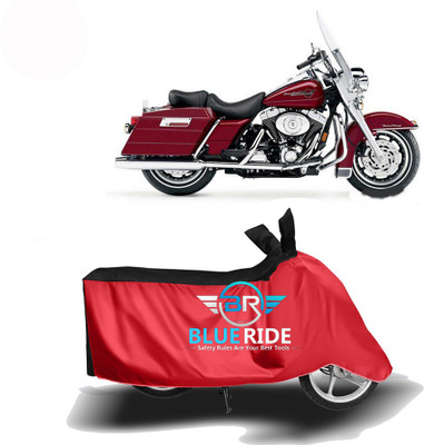 BLUERDE Two Wheeler Cover for Harley Davidson(Road King, Red, Black)