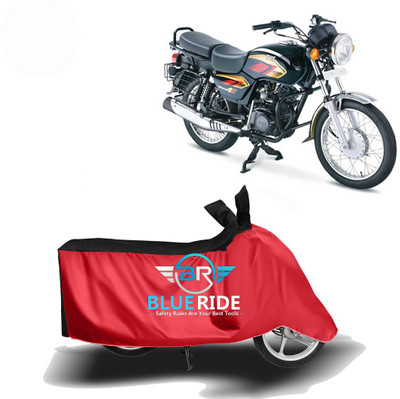 BLOERIDE Two Wheeler Cover for TVS(Max 4R, Red, Black)