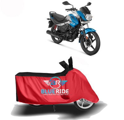 BLOERIDE Two Wheeler Cover for Hero(MotoCorp Passion Pro, Red, Black)