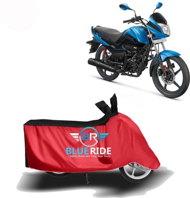 BLUERDE Two Wheeler Cover for Hero(Splendor I Smart, Red, Black)