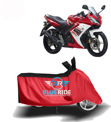 BLOERIDE Two Wheeler Cover for Yamaha(R15 s, Red, Black)