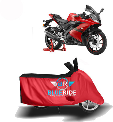 BLOERIDE Two Wheeler Cover for Yamaha(YZF R15 V3.0, Red, Black)