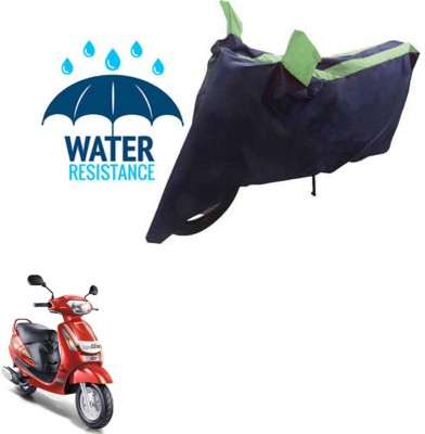 RONISH Waterproof Two Wheeler Cover for Mahindra(Duro, Black, Green)