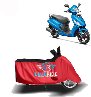 BLUERDE Two Wheeler Cover for Hero(Maestro, Red, Black)