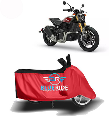 BLOERIDE Two Wheeler Cover for Indian(FTR 1200, Red, Black)