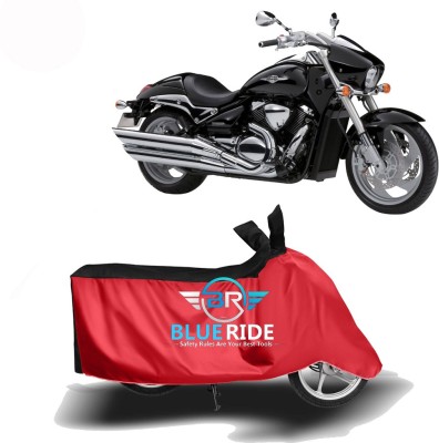 BLUERIDE Two Wheeler Cover for Suzuki(Intruder M800, Red, Black)