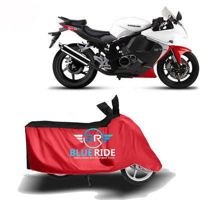 BLOERIDE Two Wheeler Cover for Hyosung(GT250R, Red, Black)